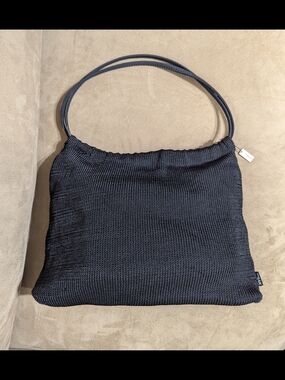 The Sak Black Knit Shoulder Bag